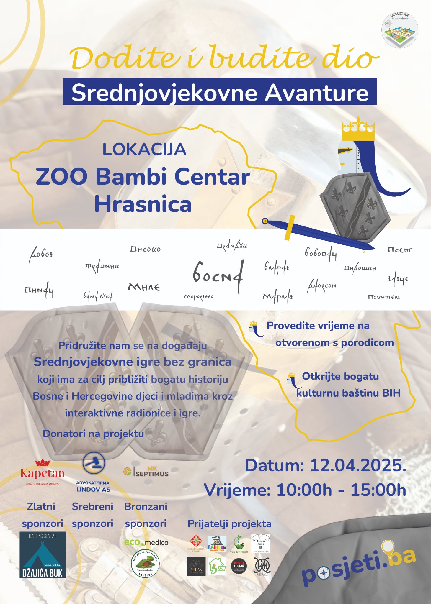 "Upoznaj srednjovjekovnu Bosnu", događaj koji donosi interaktivno iskustvo i nezaboravnu avanturu za cijelu porodicu!